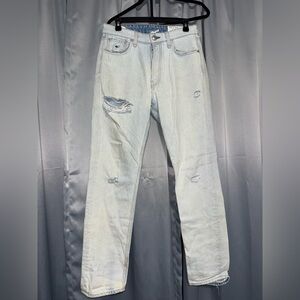 rag & bone Men's Light Blue Relaxed Jeans
